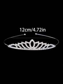 4pcs Glitter Heart Crown | Adjustable Headband | Perfect Gift For Birthday, Photo Shoot And Party - Multicolor - View 6