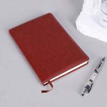 QS A4 Faux Leather Journal - 200 Pages (100 Sheets) Durable Softcover Notebook For Business & College Waterproof, Writing Book With Animal Theme - A - View 3