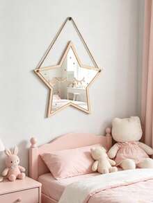 1 pezzo Decorazione da parete a specchio con nuvola, stella e luna, adatta per cameretta, articoli essenziali per neonati, decorazione della stanza, decorazione della cameretta per ragazze, articoli essenziali per neonati - Multicolore - Visualizzare 4
