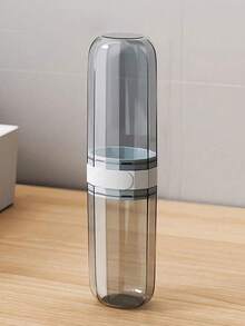 Large Capacity Travel Toothbrush Cup With Lid Dust-Proof Toothbrush Holder Storage Box, Suitable For Frequent Travel Men And Women, Moisture-Proof Toothbrush Toiletry Box, Applicable For Bathroom, Gym, Cruise, Camping, Beach Vacation, Dorm, Back To School Travel Essential Accessory - Multicolor - View 9