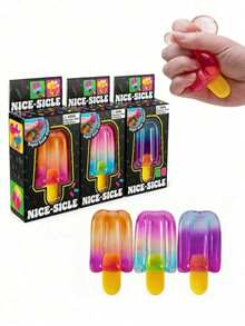 1 pièce Jouet anti-stress en forme de glace dégradée douce, jouet fidget, nouveauté créative en gros - Meilleure originale - Cadeau parfait - Cadeau d'anniversaire - Cadeau idéal - Cadeau surprise - Cadeau de vacances - Meilleur cadeau - Cadeau - Cadeau de Noël - Cadeau exquis pour les joueurs - Cadeau - Multicolore - Voir 11