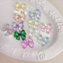 Acrylic Transparent UV Color Fat Bow Bead DIY Jewelry Mobile Phone Chain Keychain Production Accessories Materials - Multicolor - View 1