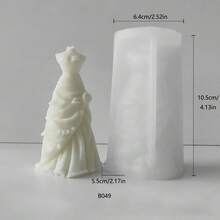 3D 新娘婚紗香氛蠟燭矽膠模具 DIY 手作手工皂婚紗禮物模具 - 婚紗 - 查看 5