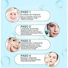 Limpiador Facial Ultrasónico, Sebami Exfoliación facial ultrasónica Skin Scrubber USB Recargable, Depurador facial de Poros para Eliminación de Espinillas y Rostro Verde - verde - Ver 6