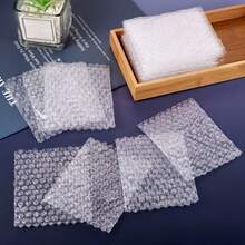 50pcs Transparent Plastic Bubble Packaging Bags, Reusable, Uncoated Durable Material, Transparent Visible Design, Shockproof Bags, Suitable For Jewelry Display, Small Item Shipping And Transport, Accessory Storage, Ideal For Small Business Daily Use - Multicolor - View 2