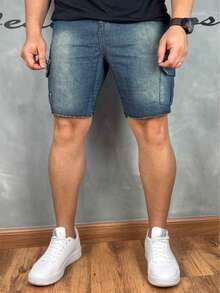 Brown Cargo Shorts - Rust Brown - View 5