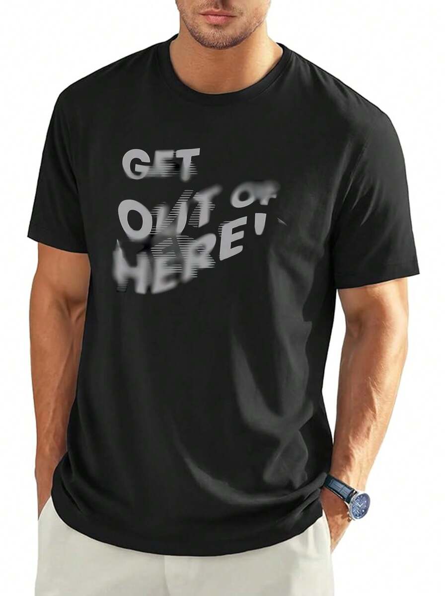 Camisetas masculinas - Preto - Ver 1