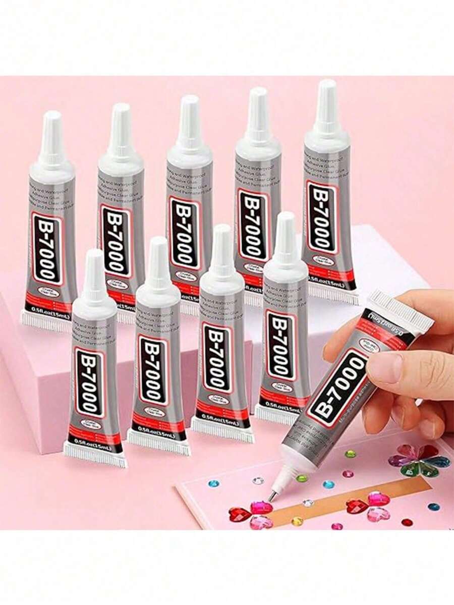 110ml Transparent B7000 Glue, Clear Flexible Waterproof Multi-Purpose Adhesive, Suitable For Phone Screen Repair, Rhinestones, Jewelry Making, Clothing, Shoes, Bags, Resin Crafts, Acrylic Decor, Miniature Models, Eyeglass Frames DIY Supplies - A - View 1