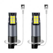 2Pcs Roadsun LED Fog Light Bulbs, Fits H3 H11 5202 880 881, No Fan Copper Tube Cooling, Imported SND Chips, All-Weather Fog Lamp Replacement, Plug And Play For Cars Trucks SUVs, Rain Fog Snow Ready - A - View 11
