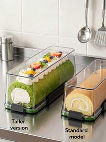 Contenedor de almacenamiento de pan, caja de pan hermética de gran capacidad, adecuada para la encimera de la cocina, puede almacenar tostadas, pan, pasteles, tortillas, pastelería, caja de almacenamiento apilable que ahorra espacio, adecuada para la despensa y el refrigerador - Multicolor - Ver 9
