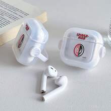 Marvel 蜘蛛人半半 Logo AirPods Pro 保護殼 正版授權 透明防震殼 附旋轉支架 相容 AirPods 1/2/3/4 與 Pro/Pro 2 代 適用於新款 AirPods Pro 3 聖誕襪小禮物 送女友 - Transparent - 查看 2