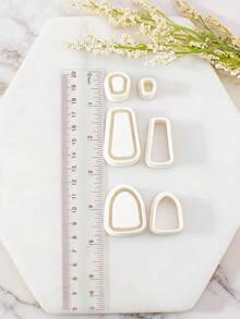 Cetakan Pemotong Tanah Liat Batu Permata Gaya Bohemian, Cocok untuk Membuat Anting, Liontin, dan Perhiasan Batu Berlapis, Sempurna untuk Proyek Gaya Bohemian dan Alami. - Geometri B - View 5