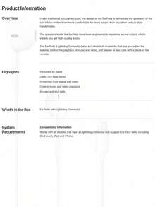 Apple/Apple Original EarPods Wired Headphones USB-C Lightning Connector - View 8