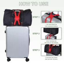Luggage Straps, Travel Suitcase Fixing Straps, Packing Straps, Adjustable Travel Luggage Straps, Suitable For Travel, Flight And Business Trip; Compatible With Handbags, Suitcases, Backpacks, Travel Bags And Various Bags - Multicolor - View 5