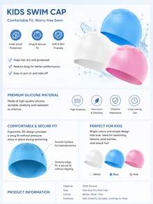 Children's Swimming Goggles Set, Anti-Fog High Definition Waterproof Professional Diving Goggles, Swimming Equipment - Swimming, Back To School - Pink - View 2
