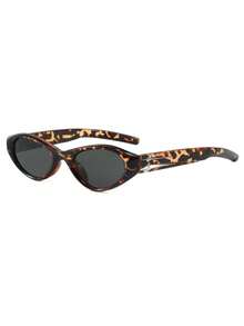 Gafas futuristas negras ovaladas de moda unisex Y2K - Negro - Ver 19