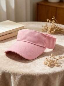 1 قطعة قبعة بيسبول مفتوحة من الأعلى بلون موحد بتصميم عصري منعش، مناسبة للرياضات الخارجية والسفر والارتداء اليومي، قبعة حماية من الشمس في الصيف - متعدد الألوان - مشاهدة 4