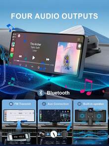 Layar Mobil CarPlay dengan Kamera Belakang 720p, Layar Sentuh IPS HD 10,26 Inci, Kompatibel dengan Apple CarPlay dan Android Auto, Mendukung Perekaman Berulang, Audio Bluetooth, GPS - A - View 11