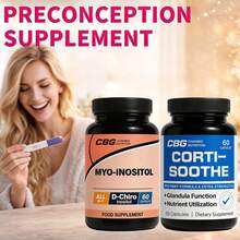 [Pregnancy Preparation Supplement] Inositol Supplement & Cortisol Supplement,Reduce Cortisol And Balance Hormones For Ovulation, Regular Menstruation, And Pre-Pregnancy Health Support, 7in 1 Essential Nutrients, 60 Capsules Per Bottle,Packaging May Vary - Perfect Cortisol - 查看 1