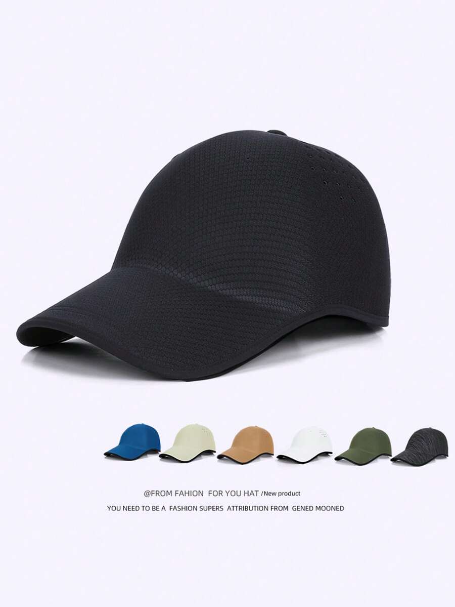 1pc Women's Spring/Summer Outdoor Sun Hat, Wide Brim Shoulder Cover Bucket Hat, Korean Style Fashionable With Ponytail Hole