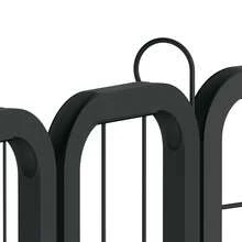 Parque infantil plegable para mascotas, 65*80 cm, cierre automático, valla portátil con puerta, para perros, conejos, animales pequeños y gatos, 6 paneles / 8 paneles / 12 paneles / 16 paneles - Negro - Ver 9