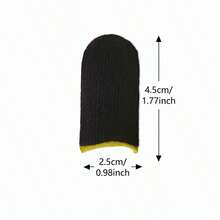 120PCS Yellow Mobile Game Controller Finger Sleeve, Set, Sweat Resistant And Breathable Touch Screen Finger Sleeve - Yellow - View 3