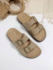 Sepatu Selop Wanita Boken Musim Semi 2026 dengan Sol Tebal, Sepatu Kasual - Khaki - View 7