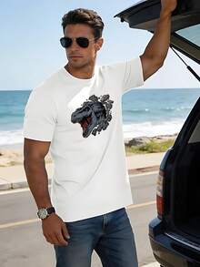Camisetas masculinas - Branco - Ver 1