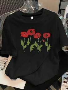 Halloween Graphic T-Shirt - Black - View 1