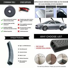 12M Car Door Boot Edge Protector Strip Trim U Shape Guard Seal Rubber Black UK - VJF0273 - View 2