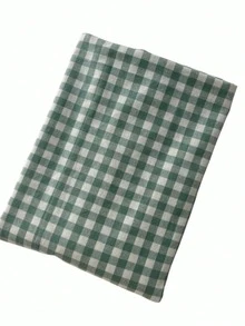 1件/2件 綠色格紋桌布，桌面覆蓋布，餐桌布，學生宿舍書桌布，攝影背景布 - 綠色 - 查看 8