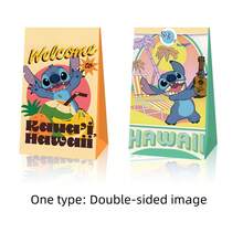 Disney 24入史迪奇禮物袋套組，卡通主題派對用品套組，禮物包裝配件，派對禮物袋，包裝紙袋，適用於生日禮物、返校禮物、節日禮物 - 彩色 - 查看 3