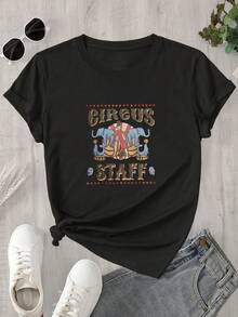 Halloween Graphic T-Shirt - Black - View 1