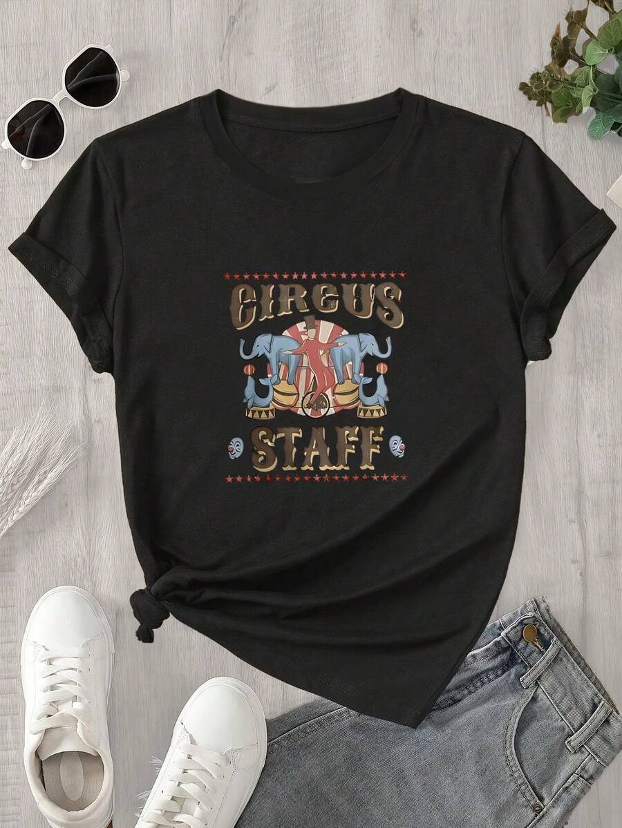 Halloween Graphic T-Shirt - Black - View 1