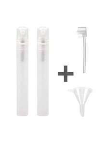 香水瓶 10ml 迷你噴霧瓶附補裝工具，可重複填充細霧香水噴霧瓶，旅行用樣品瓶 - 無色 - 查看 10