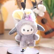 1 Pc Rabbit Children's Plush Toy Backpack Pendant Valentine's Day Gift Souvenir Keychain Small Pendant - Multicolor - View 6