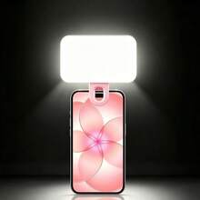 1 pieza Luz de selfie portátil, Luz de relleno con clip, Adecuada para cámara de teléfono, Luz LED con clip, 3 modos de iluminación/Temperatura de color dual, Luz de maquillaje recargable, Linterna multifunción, Adecuada para portátil/teléfono/tableta/videollamada/maquillaje/luz de relleno fotográfico, Adecuada para selfie y transmisión en vivo, Iluminación portátil, Nuevo estilo RGB de color completo - A - Ver 15