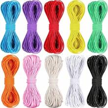 25M/Pack 1mm Braided Elastic Cord Beading Threads Stretch String Fabric Crafting Cords For Jewelry Making - Elastic Rope - View 3