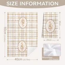 MEMNUN 2件裝卡其色水彩格紋鴨子印花廚房抹布 15.75*23.62英吋(40*60公分) 超細纖維聚酯材質 現代柔軟洗碗布 廚房巾 手巾 居家裝飾 廚房裝飾 烹飪烘焙用 廚房配件 可機洗 日常清潔用品 適合餐廳廚房 節日裝飾與送禮 全季節適用 - 彩色 - 查看 4