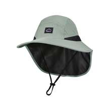 Xinbaoguan 100% Nylon 1136 Summer Large Brim Shawl Sun Protection Fishing Hat Outdoor Sun Protection Hat Male and Female - Verde militar - Ver 3