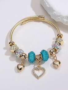 1 Stück Damen Edelstahl Schwan Liebe Anhänger Armband - A - Übersicht 7