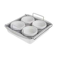 Chicago Metallic 77106 Creme Brulee Set juego de 6 - Gris - Ver 2