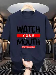 New Versatile And Stylish Short-Sleeved Casual Shirt, 100% Cotton, Printed - Men's Casual T-Shirt With A Custom Design Featuring Motivational Phrases And Warnings. Made With Breathable Polyester Fabric, Regular Fit For Everyday Wear, Suitable For Urban Sports, Simple And Modern, Comfortable And Versatile - Unisex. - 白色 - 查看 7