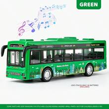 UINLE Baby City Sightseeing Bus Toy Car With Lights And Music, Openable Doors, Police/Fire/Sightseeing Multiple Styles, City Service Theme, Bus Model, Children's Interactive Play, Role-Playing Game, Scene Simulation - Multicolor - View 11