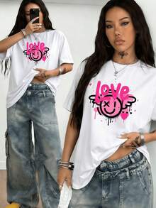 Plus Size T-Shirts - Black - View 1