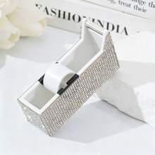 Light Luxury Rhinestone-Decorated Eyelash Extension Tape Cutter Storage Box PE Non-Woven Fabric Eyelash Tape Holder Cutter - Multicolor - View 6