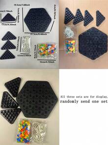 1pc Children's Desktop Game Triangle Chain Game Pieces, Intelligence Development Puzzle Toy, Interactive Parent-Child Board Game, Children's Day Gift - Multicolor - View 13