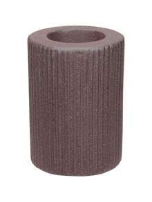 CASTIÇAL DECORATIVO PORTA VELA SUPORTE HOME&CO CERÂMICA 10x7x7cm MARROM - Tamanho Único - Visão 1