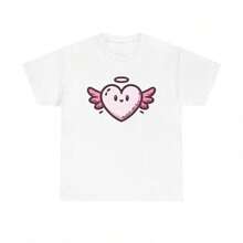 1 Piece Men's And Women's Casual American Style Loose Fit Short Sleeve T-Shirt, Thick Cotton, Summer Brand, Couple's, Personality, 180g, 100% Cotton. - 白色 5 - 查看 1