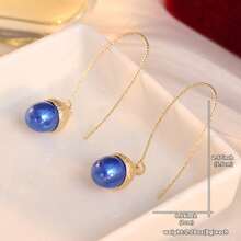 Pendientes elegantes de gota para mujer, pendientes elegantes vintage para mujer, joyería de moda vintage, accesorios diarios - Dorado - Ver 5